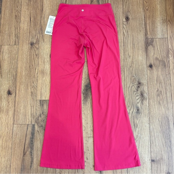 NWT Lululemon Groove Nulu High Rise Flared Pants Size 10 Raspberry Coulis 32.5" - Picture 3 of 7